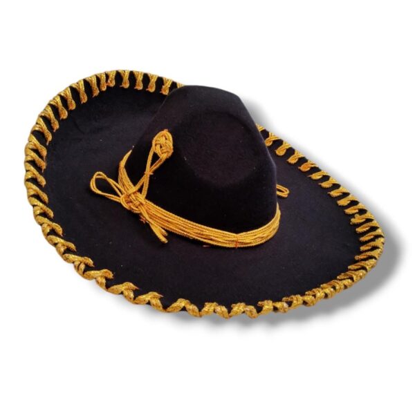 Sombrero Charro Negro / Dorado